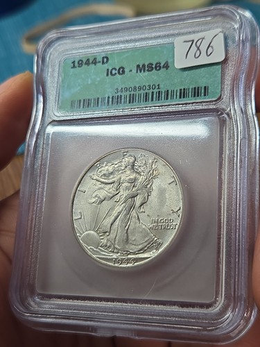 1944 walking liberty mezzo - 1944, d