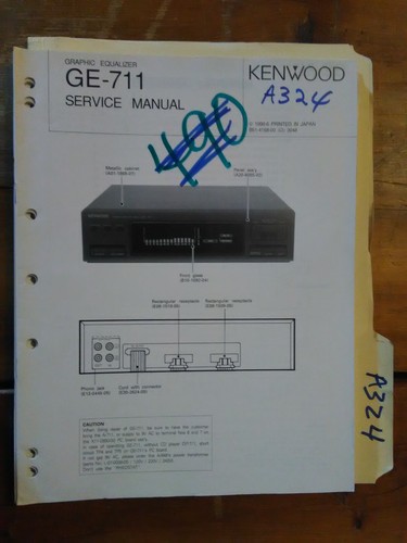 Kenwood 711 manuale di - kenwood,