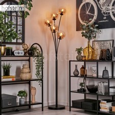 Lampada da terra vetro ambra