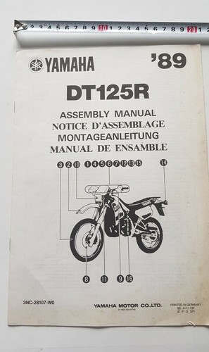 Yamaha 125 1989 manuale - r,