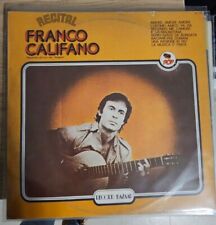 FRANCO CALIFANO - RECITAL - VINYL ALBUM REISSUE - RECORD BAZAAR 1977 ITALY