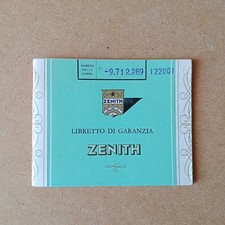 Zenith Libretto / booklet
