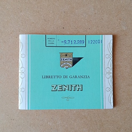 Zenith libretto booklet - zenith,