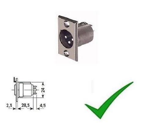 Connettore xlr canon spina - connettore,