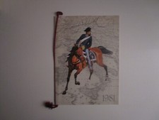 MLF CALENDARIO STORICO CARABINIERI 1981 OTTIMO