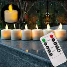 Candele stoppino mobile senza fiamma 4 o 6 LED con telecomando - decorazione matrimonio Natale