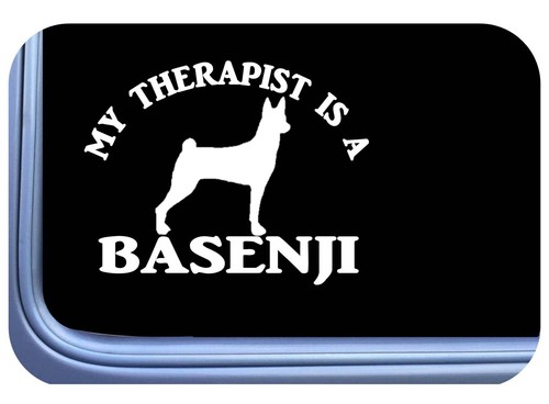 Adesivo basenji therapist - adesivo, os