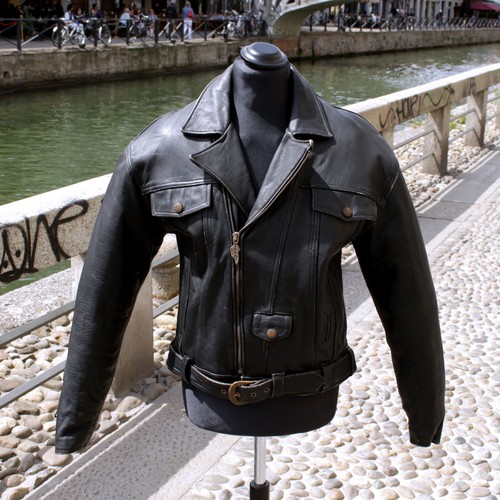 Giubbotto chiodo pelle harley - giubbotto,
