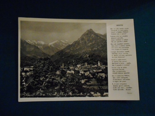 Cartolina bobbio pellice - cartolina, b/n