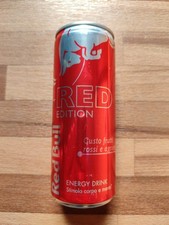 Red Bull Red Edition Frutta Rossa Completa Full 250ml Can Energy Drink Barattolo Italia 