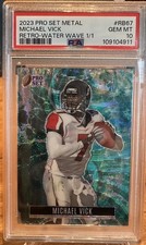 2023 Pro Set Metallo Retro-Water Wave Michael Vick 1/1 PSA 10 GEM MT