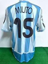 MAGLIA ARGENTINA MILITO MATCH WORN SHIRT JERSEY CAMISETA COA WORLD CUP 2006