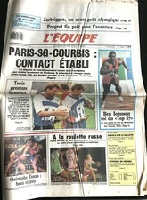 L'Equipe Journal 23/12/1987