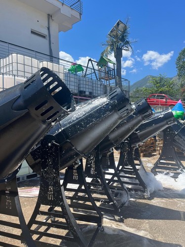 Cannone per schiuma - cannone, lo