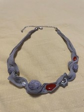 collana thun grigia con perle, mai messa