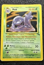 Carta Pokemon Muk 13/62 Fossil Anno 2000 Rara Holo Wizards ITA Unlimited Vintage