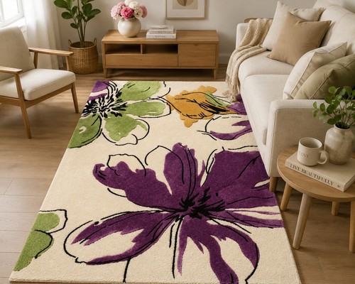 Tappeto floreale lusso - tappeto,