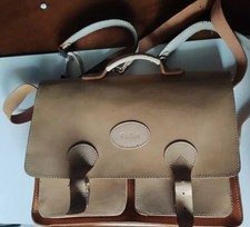 CARTELLA BORSA DA INSEGNANTE IN CUOIO - UNA FIBIA MANCANTE