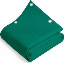 Telone Occhiellato Telo in PVC 650 gr/mq Verde Rinforzato per Gazebo Camion