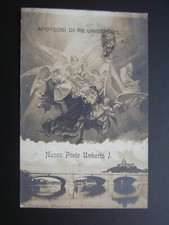 PIEMONTE : TORINO (TO) NUOVO PONTE UMBERTO I PRIMI 900' VIAGGIATA FOTOGRAFICA