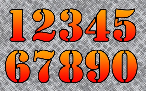 Sticker number race racing - sticker,