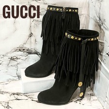 Stivali Gucci tacco frange