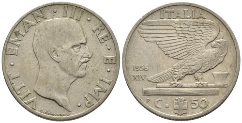 Italia regno centesimi - regno, 50