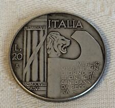 Moneta lire 20 Mussolini