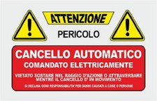 CARTELLO SEGNALETICO -