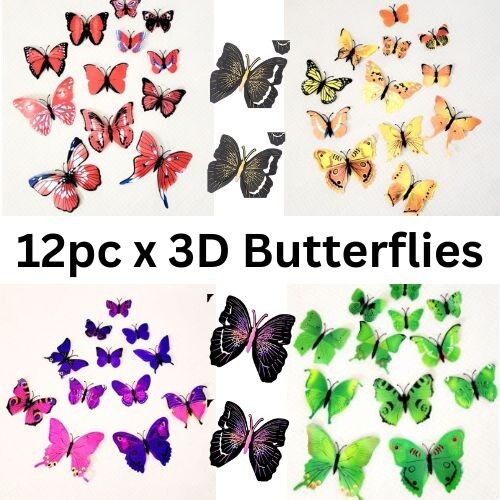 Adesivi murali farfalla 3d - adesivi,