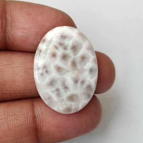 Natural natrolite cabochon - natural,