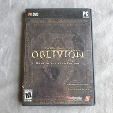 Elder Scrolls IV Oblivion Gioco dell'Anno Edizione PC 2007 CIB Completo con Mappa