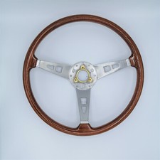 HELLEBORE classic wood Steering Wheel 38CM volante legno auto d'epoca Mini 1001