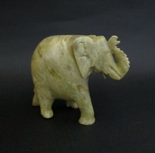 ✅ MERAVIGLIOSO ELEFANTE PORTA FORTUONA ORIENTALE PIETRA VINTAGE - 1521