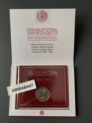 Euro vaticano 2021 dante - vaticano,