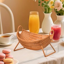 Vassoio da portata in rattan