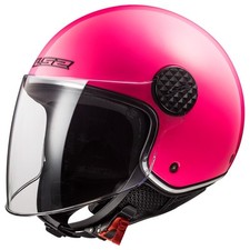 LS2 HELMETS Casco JET OF558 LUX rosa fluo Tg S