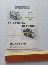 Guazzoni motore 50 competizione aria - acqua anni 60 depliant italiano originale