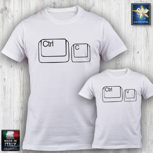 Shirt papà bimbo ctrl c - bimbo,
