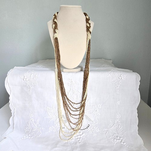 Collana perline vintage - collana,