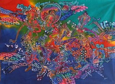 Quadro astratto ballerini arte