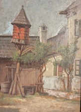 Guglielmo Vita, cortile con