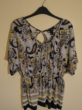 T-shirt donna H&M nero giallo