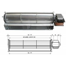 Ventilatore tangenziale stufa