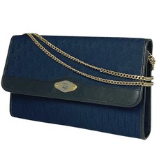 Borsa a tracolla Christian Dior Trotter in tela marina vintage autentica