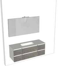MOBILE BAGNO 6 CASSETTONI