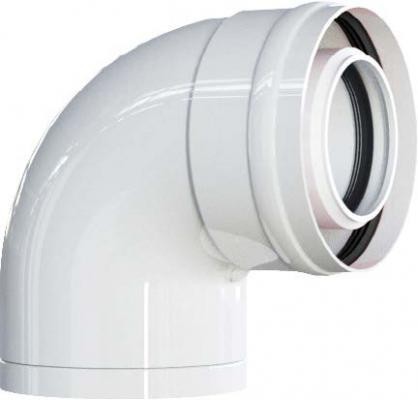 Curva coassiale pps allum - 90°, pps/allum