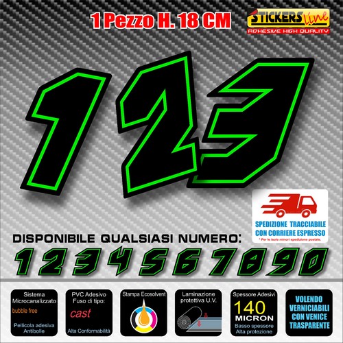 Adesivi numeri gara m11 v - adesivi,