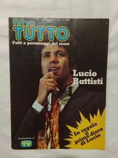 Tutto Tutto Tutto 1 1977 Lucio Battisti Rivista Supplemento Poster Testi Canzoni