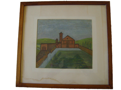 Quadro dipinto san francesco - quadro,